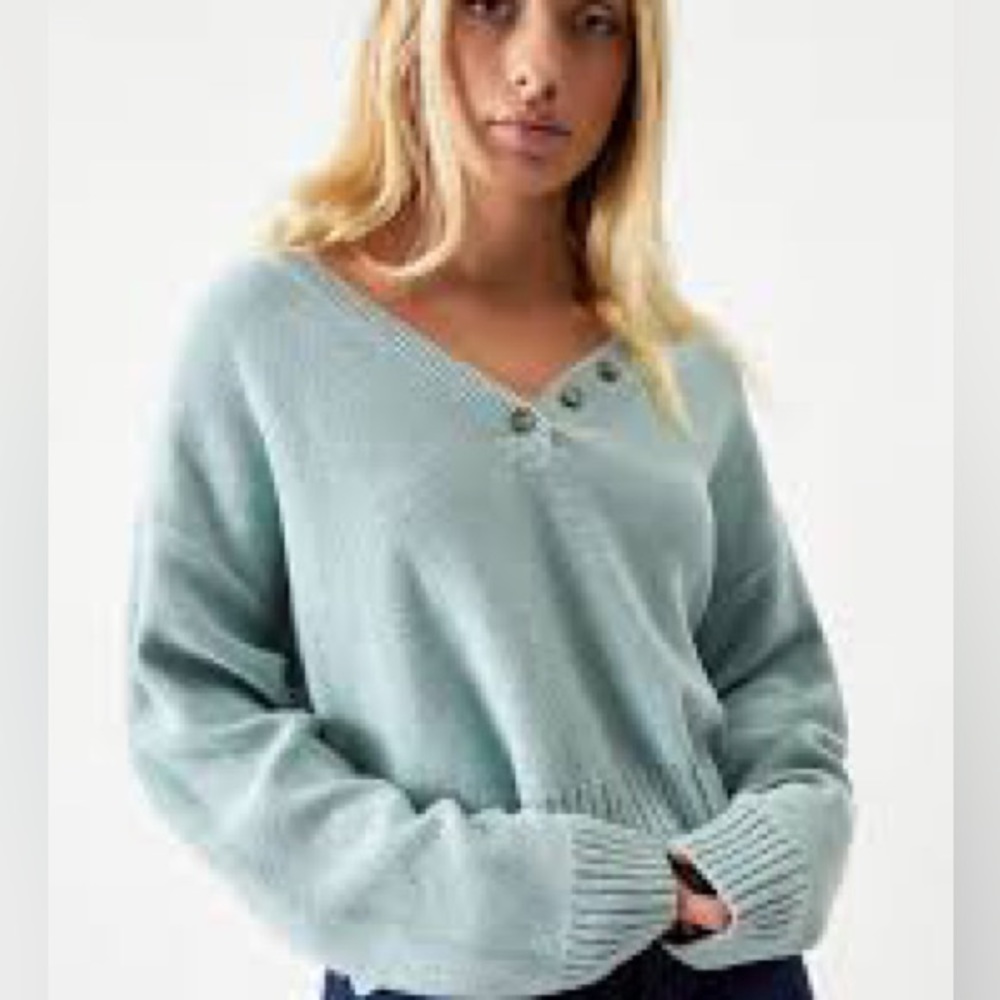 PacSun V Neck Button Up Sweater size xs